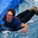 Illustration for article titled Would You Go For A Ride On This Massive Slip n Slide On A City Street?